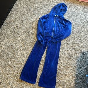 Girls H&M royal blue sweatsuit